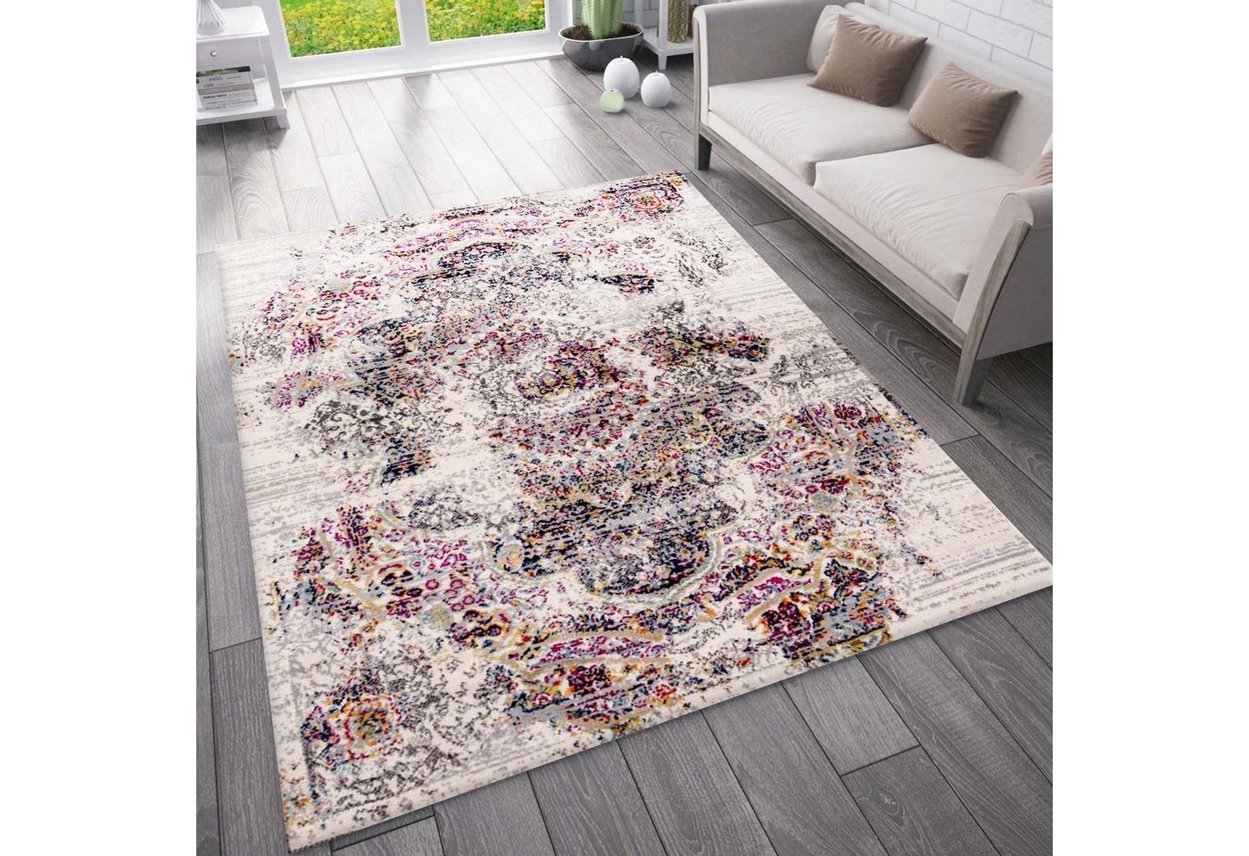 Vimoda Orientteppich Vintage Teppich Orientalisch Optik, Rechteckig, Meliert,modernen Farben, Läufer kurzflor Vimoda Orientteppich Vintage Teppich Orientalisch Optik, Rechteckig, Meliert,modernen Farben, Läufer kurzflor von Vimoda