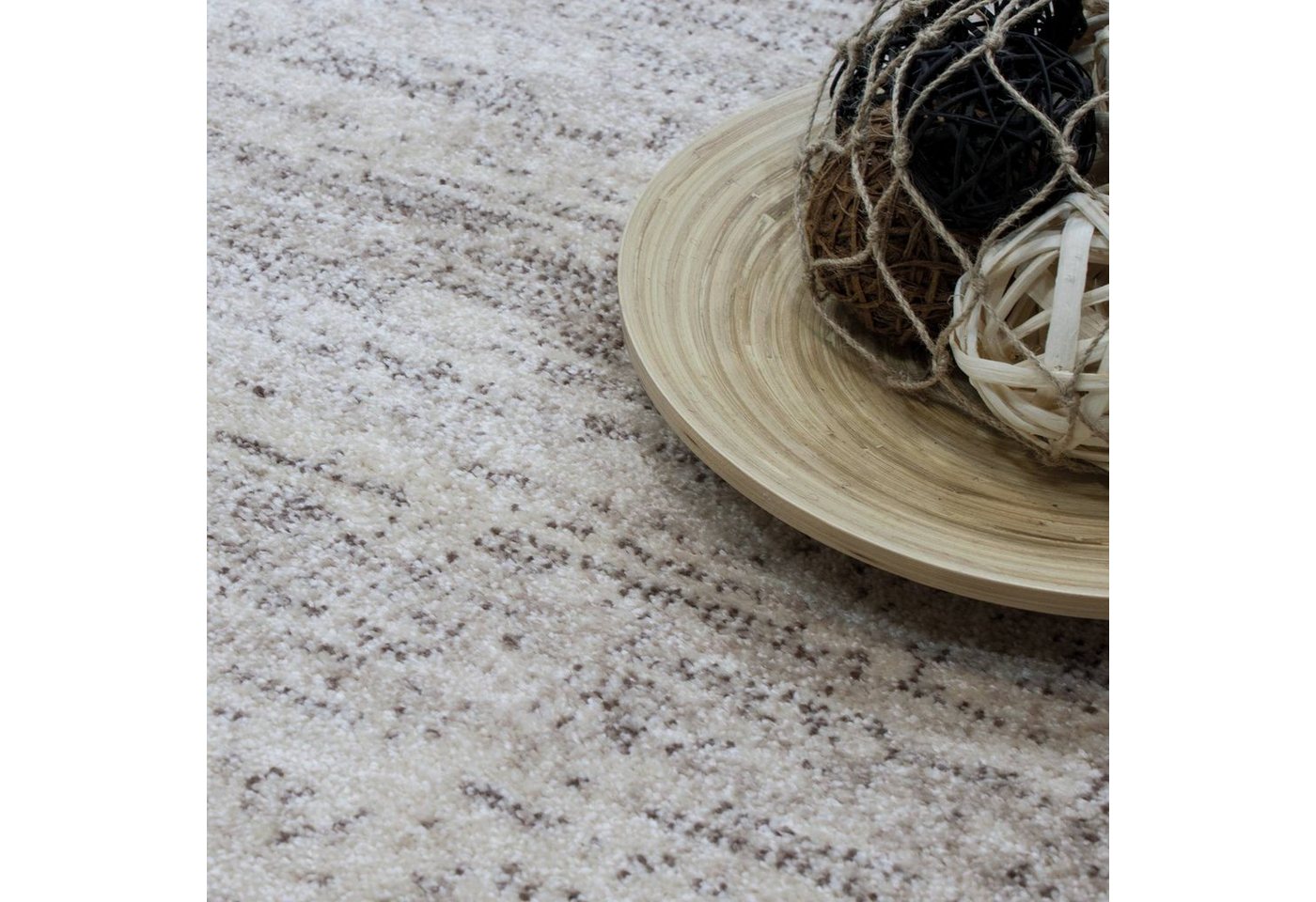 Teppich Modern Beige Kurzflor Meliert Farbecht Pflegeleicht, Vimoda, Rechteckig von Vimoda
