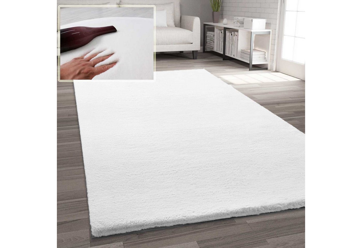 Vimoda Hochflor-Teppich Kunstfell Teppich – Flauschiger Hochflor Teppich Fellteppich, Rund, Höhe: 25 mm, Weich & Seidiger Glanz – Wohnzimmer, Schlafzimmer, Kinderzimmer Vimoda Hochflor-Teppich Kunstfell Teppich – Flauschiger Hochflor Teppich Fellteppich, Rund, Höhe: 25 mm, Weich & Seidiger Glanz – Wohnzimmer, Schlafzimmer, Kinderzimmer von Vimoda