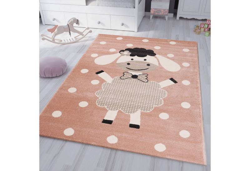 Vimoda Kinderteppich Tiere Design, mit freundlichen Effekt, Rechteckig, Teppich, Kinderzimmer, Babyzimmer, Schlafzimmer, Mädchen, Jung von Vimoda