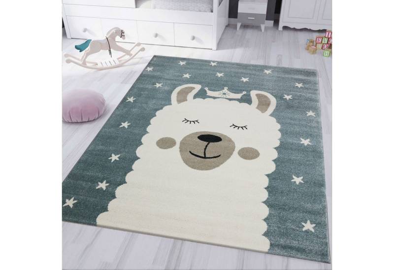 Vimoda Kinderteppich Tiere Design, mit freundlichen Effekt, Rechteckig, Teppich, Kinderzimmer, Babyzimmer, Schlafzimmer, Mädchen, Jung von Vimoda