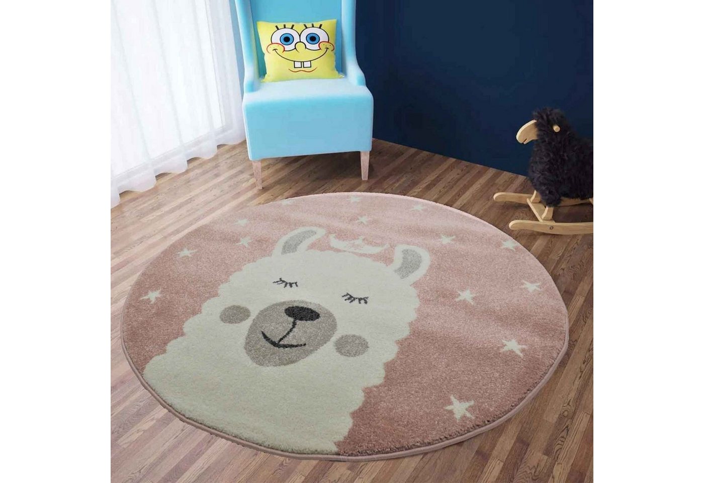 Vimoda Kinderteppich Tiere Design, mit freundlichen Effekt, Rechteckig, Teppich, Kinderzimmer, Babyzimmer, Schlafzimmer, Mädchen, Jung von Vimoda