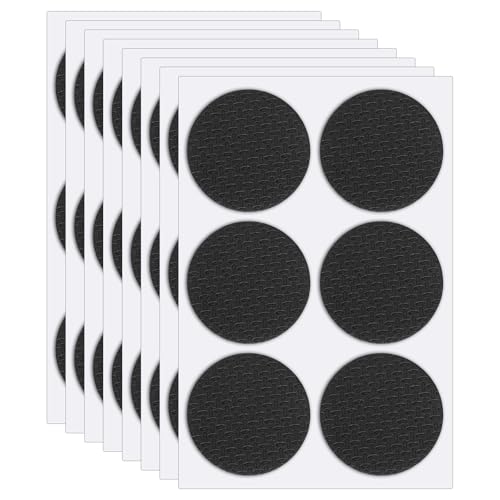 48 Stück Möbelgleiter Anti Rutsch Pad Selbstklebend Möbelstopper Runde Anti Rutsch Bodengleiter (40MM, Schwarz) von Vin Beauty