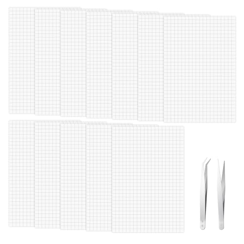 7200 Stück 3D Klebepads Doppelseitig, 3D Klebepunkte Klebepads Doppelseitige Schaumstoff Klebekissen 5 × 5 × 3 mm Weiß Selbstklebend Klebepad mit 2 Pinzette(12er-Pack) von Vin Beauty