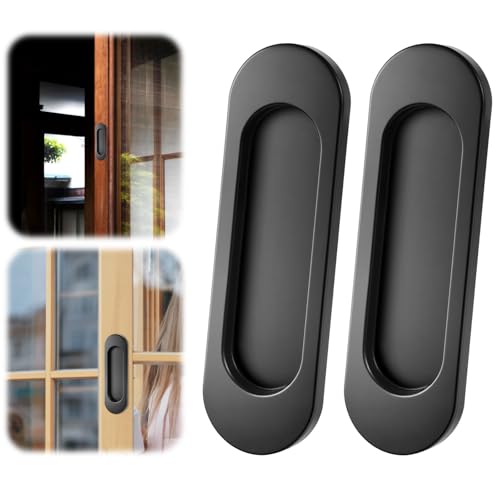 Vin Beauty 2 Stück Selbstklebende Ovale Schiebetürgriffe Kein Stanzen Aluminiumlegierung Türgriff 10 CM Bündiger Griff Schwarz Scheunentor Griffe für Schiebetüren Fenster Schränke Vin Beauty 2 Stück Selbstklebende Ovale Schiebetürgriffe Kein Stanzen Aluminiumlegierung Türgriff 10 CM Bündiger Griff Schwarz Scheunentor Griffe für Schiebetüren Fenster Schränke von Vin Beauty