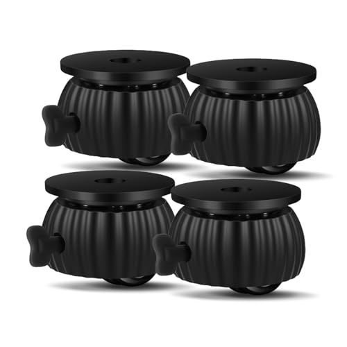 VinBee Möbelrollen,Rollen für Möbel - Tischrollen 4er Set Tragkraft 100 kg - Möbelrollen mit Bremse für Möbel Küchengeräte Aufbewahrungsboxen Schrank - Keine Verzögerung, kein Rauschen 30mm*43mm von VinBee