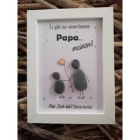 steinbild Bester Papa Geschenk steinbild Bester Papa Geschenk von meinSteinzeug