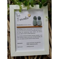 steinbild Geschenk Beste Freundin Personalisiert von meinSteinzeug