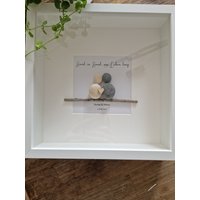 steinbild Geschenk Hochzeit Silberhochzeit Goldene Verlobung Hand in Ein Leben Lang Personalisiert von meinSteinzeug