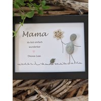 steinbild Geschenk Mama Muttertag von meinSteinzeug