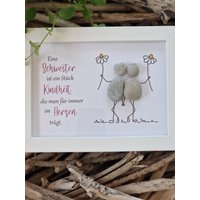 steinbild Geschenk Schwester Personalisiert steinbild Geschenk Schwester Personalisiert von meinSteinzeug