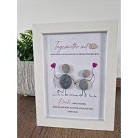 steinbild Geschenk Tagesmutter Personalisiert von meinSteinzeug