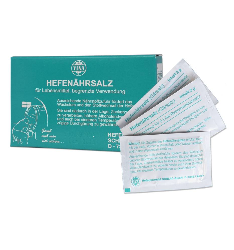 Hefenährsalze 5 x 2 g von Vina