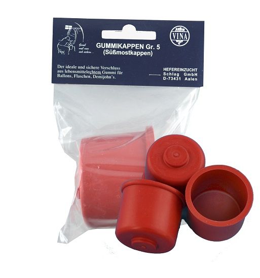 Süßmostkappen Gummikappe Gr.5 ohne Loch Ø 59 mm 1 Stück, Ø 5,9 cm von Vina