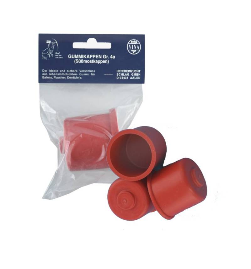 Süßmostkappen Gummikappen Gr.4a ohne Loch Gr.4A Ø 51mm 1 Stück, Ø 5,1 cm von Vina