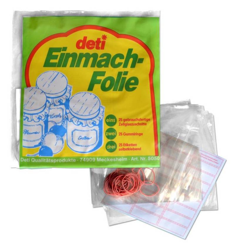 Vina Einmachglas Einmach-Folie, Gummi von Vina