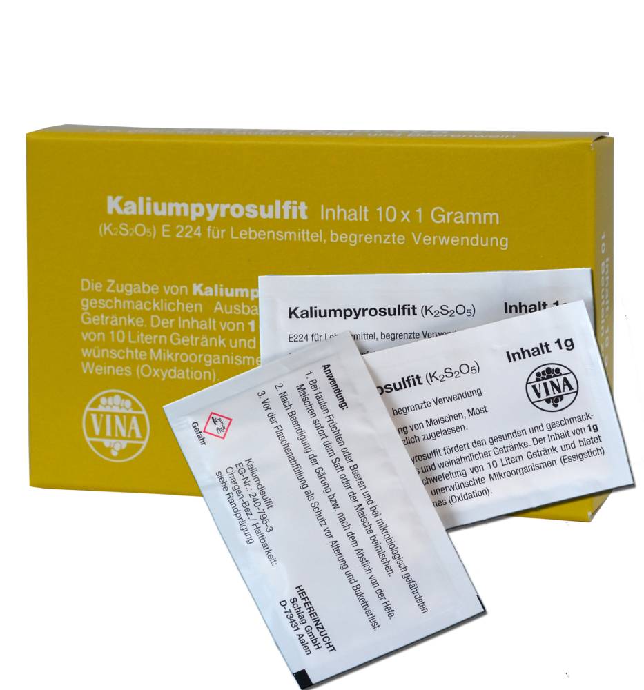 Vina Kaliumpyrosulfit 10 x 1 g von Vina