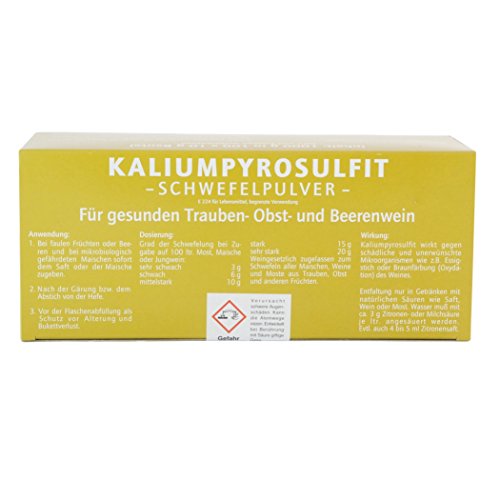 VINA Kaliumpyrosulfit 100x10 Gramm von VINA