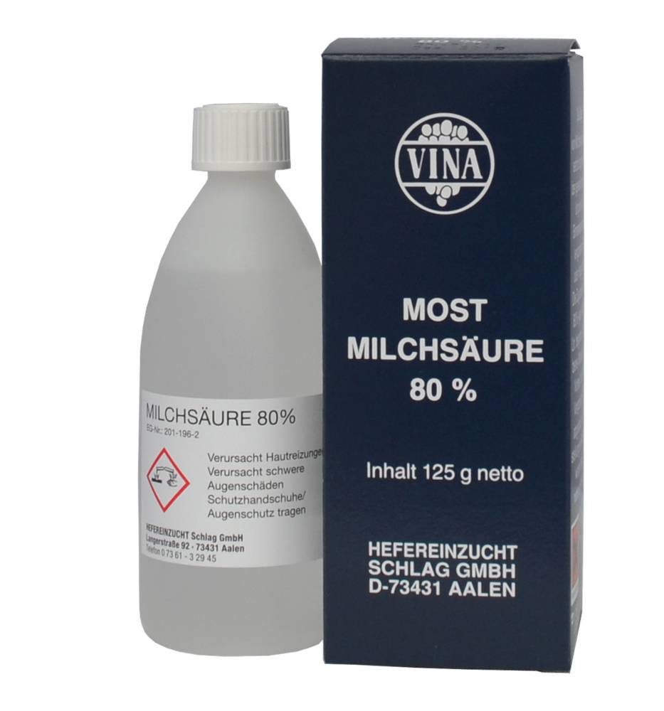 Vina Most Milchsäure 80% 125 g von Vina