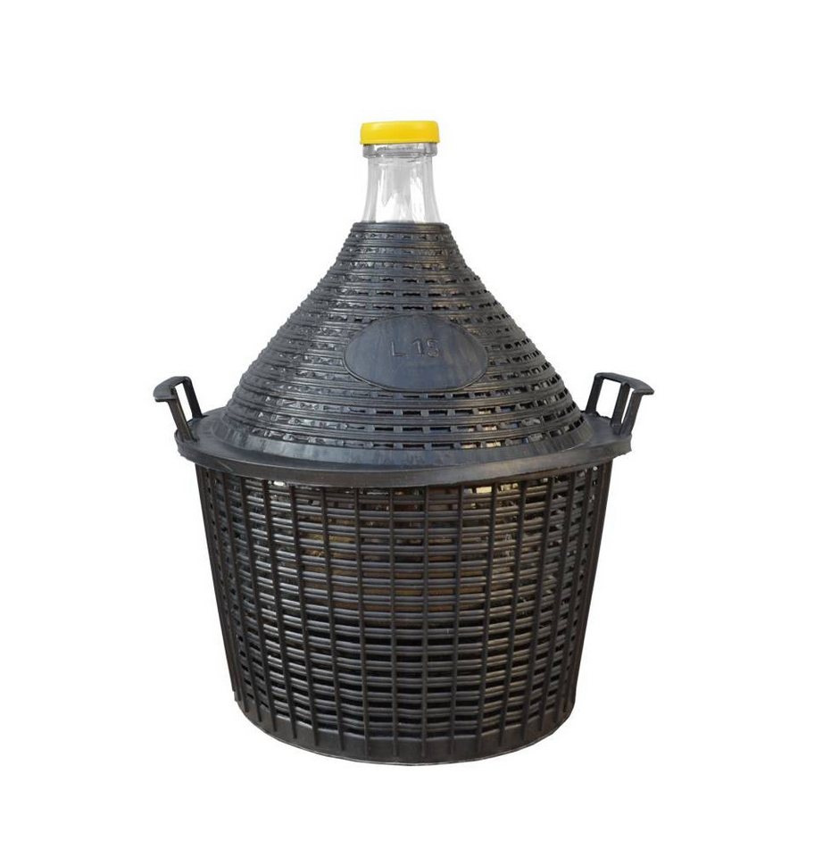 Vina Vorratsglas Glasballon im Schutzkorb, Glas Vina Vorratsglas Glasballon im Schutzkorb, Glas von Vina