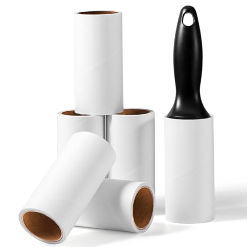 Vinabo Fusselrolle 6 Rollen mit je 60 Blatt + 1 Abroller, Extra Klebriger Tragbarer Fusselentferner, Fusselrolle Tierhaare, Fusselroller für Staub, Haare Katzenhaare, Hundehaare Vinabo Fusselrolle 6 Rollen mit je 60 Blatt + 1 Abroller, Extra Klebriger Tragbarer Fusselentferner, Fusselrolle Tierhaare, Fusselroller für Staub, Haare Katzenhaare, Hundehaare von Vinabo