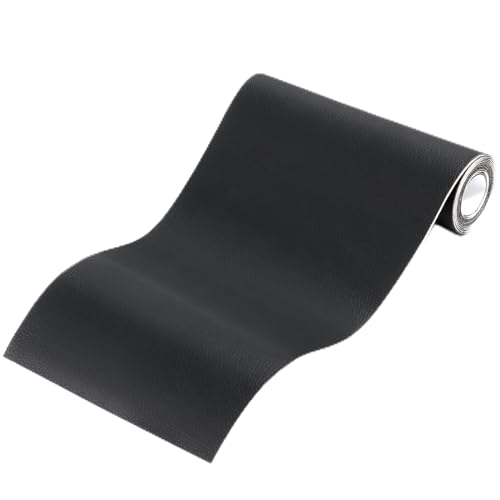 Vinabo Kunstleder Selbstklebend,Lederflicken Selbstklebend,PU Leder Patch,Leder Patch Selbstklebend,Leder Selbstklebend für couch Autositz Sofa Möbel Leder Reparatur und Renovierung-Schwarz,40x150cm von Vinabo