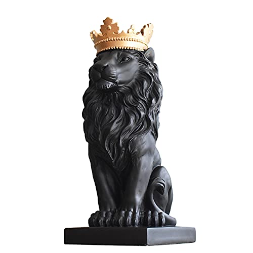 Statue Skulptur Figur Vintage Harz Kreative goldene Krone Löwen-Statue Harz Tier Figur Dekoration Desktop-Handwerk Skulptur 5.5 * 7.5 * 13.8",Q2 Statue Skulptur Figur Vintage Harz Kreative goldene Krone Löwen-Statue Harz Tier Figur Dekoration Desktop-Handwerk Skulptur 5.5 * 7.5 * 13.8",Q2 von Vinbcorw