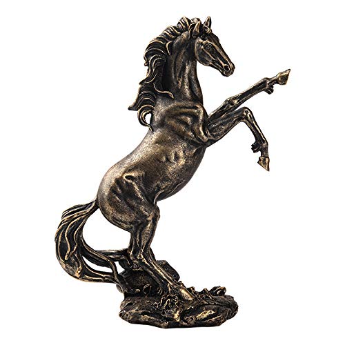 Vinbcorw Figur Pferd Harz Statue geflochtenes Pferd mit Bedeutung des Erfolgs Moderne Skulptur für Schreibtisch Dekor geeignet für Privatpersonen Gästezimmer Restaurant,Bronze von Vinbcorw