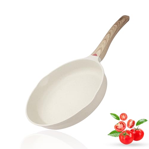Vinchef Antihaftbeschichtete Bratpfanne, kratzfest, 24,1 cm, Aluminiumguss, Induktionsgeeignet, Weiß Vinchef Antihaftbeschichtete Bratpfanne, kratzfest, 24,1 cm, Aluminiumguss, Induktionsgeeignet, Weiß von Vinchef