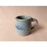 Antike Westerwald Steinzeug Milch Und Wasser Krug, Salzglasur, Handarbeit. 0, 5 L Vol von Vindistein