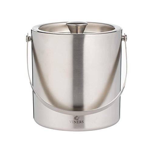 Rayware 0302.231 Viners Barware Eiseimer, doppelwandig, silberfarben, 1,5 l, edelstahl von Viners