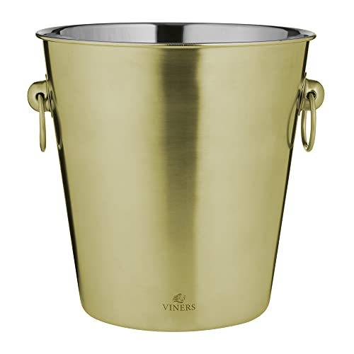 Viners 302.233 Barware Champagnereimer, 4 l, goldfarben, Edelstahl von Viners