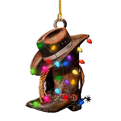 Zuckerstangen Weihnachten Deko Klangspiel Holz Weihnachten Weihnachtsschmuck Cowboy Ornamente Outdoor Urlaub Weihnachten Christmas (D, One Size) Weihnachtsdeko Weihnachten von Vinesand