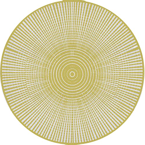 Viniliko, Vinyl-Teppich, Hanoi, Gelb [Durchmesser] 100 von VINILIKO