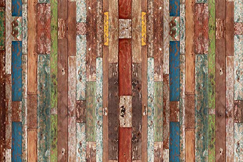 Viniliko Industrial Wood Vinylteppich, Mehrfarbig, 133 x 200 cm von VINILIKO