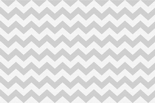 Viniliko Teppich Chevron, Vinyl, grau, 66 x 100 x 3 cm von VINILIKO