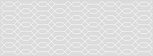 Viniliko Teppich Hexagon, Vinyl, grau, 66 x 180 x 3 cm von VINILIKO