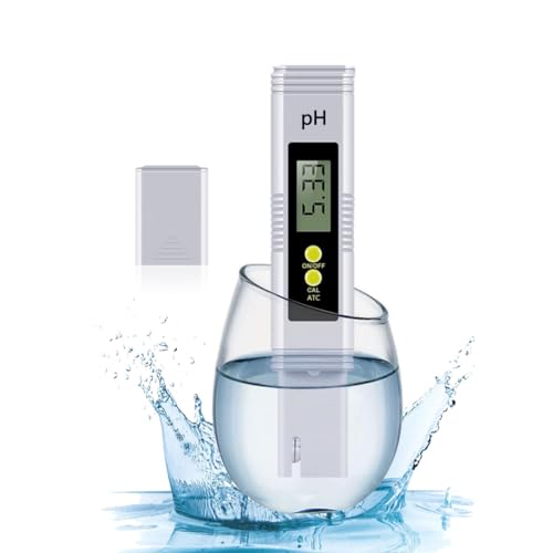 Ph wert messgerät Pool ph messgerät Testbereich 0-14 PH, digitales PH-Messgerät für Wasser, geeignet für Aquarien, Hydroponik, Schwimmbäder, Trinkwasserqualitätsprüfung, etc. von Vinmooog