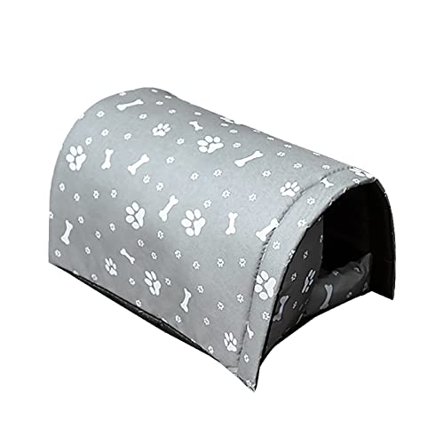 Vinnykud Katzenhaus Für Draußen Winterfest Wasserdicht Warm katzenhöhle große Katzen Outdoor Faltbares Pet House Waschbar Wetterfest Katzenhaus Tierheim Streuner Haustiere (L:45 * 47 * 8cm, Grau) von Vinnykud