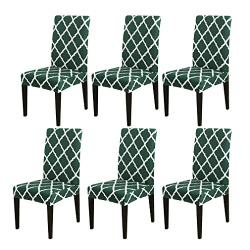 Vinnykud Universal Stretch Stuhlhussen 4er 6er Set Elastische Moderne Beschützer Stuhlbezug Stretch-Stuhlhusse Geometric Pattern Printing Abnehmbare Stuhlbezug von Vinnykud