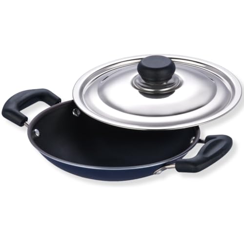 Vinod Tabakh Appachetty Appam-Pfanne mit Edelstahldeckel, antihaftbeschichtet, 215 mm Vinod Tabakh Appachetty Appam-Pfanne mit Edelstahldeckel, antihaftbeschichtet, 215 mm von Vinod