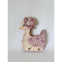 Vintage Hölzerne Ente Wandbehang Plakette Mit Haken Lackiert Holz Natur Tier Land Schick Eingang Dekor Hängenden Lagerung Organizer von VinsarStudios