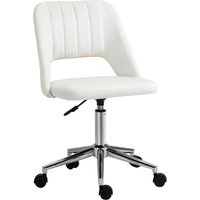 Bürostuhl Drehstuhl Schreibtischstuhl Beige 49 x 60 x 79-91 cm von Vinsetto