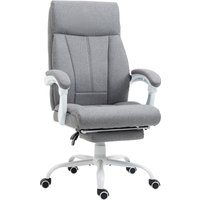 Vinsetto Bürostuhl, Ergonomischer Schreibtischstuhl mit Liegefunktion, Fußstütze von Vinsetto