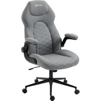 Vinsetto Bürostuhl Ergonomischer Schreibtischstuhl mit Wippfunktion verstellbaren Armlehnen und weichem Kissen für optimalen Komfort im Homeoffice   Aosom.de von Vinsetto