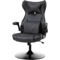 Vinsetto Bürostuhl Schreibtischstuhl Gamingstuhl Ergonomisch mit Wippenfunktion höhenverstellbar gepolsterter Sitz Schwarz von Vinsetto