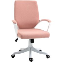 Bürostuhl Schreibtischstuhl Home-Office-Stuhl Rosa+Weiß 62x69x92-102 cm von Vinsetto