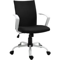 Vinsetto Bürostuhl  Ergonomischer, höhenverstellbarer Drehstuhl mit Wippenfunktion, Kopflehne, 360°-Drehräder, Schaumstoff, Nylon, Schwarz, 61x61x89-99cm  Aosom.de von Vinsetto