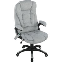 Vinsetto Bürostuhl mit 6-Punkt-Massagefunktion Drehbarer Schreibtischstuhl mit Neigungsfunktion Heizung Höhenverstellung 65x71x110-120 cm Grau Aosom Vinsetto Bürostuhl mit 6-Punkt-Massagefunktion Drehbarer Schreibtischstuhl mit Neigungsfunktion Heizung Höhenverstellung 65x71x110-120 cm Grau Aosom von Vinsetto