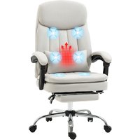 Vinsetto Bürostuhl mit Massagefunktion, Schreibtischstuhl mit Liegefunktion von Vinsetto